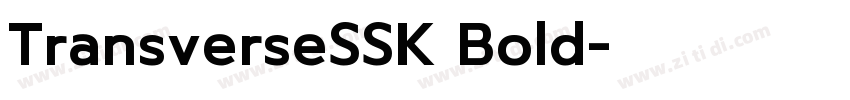 TransverseSSK Bold字体转换